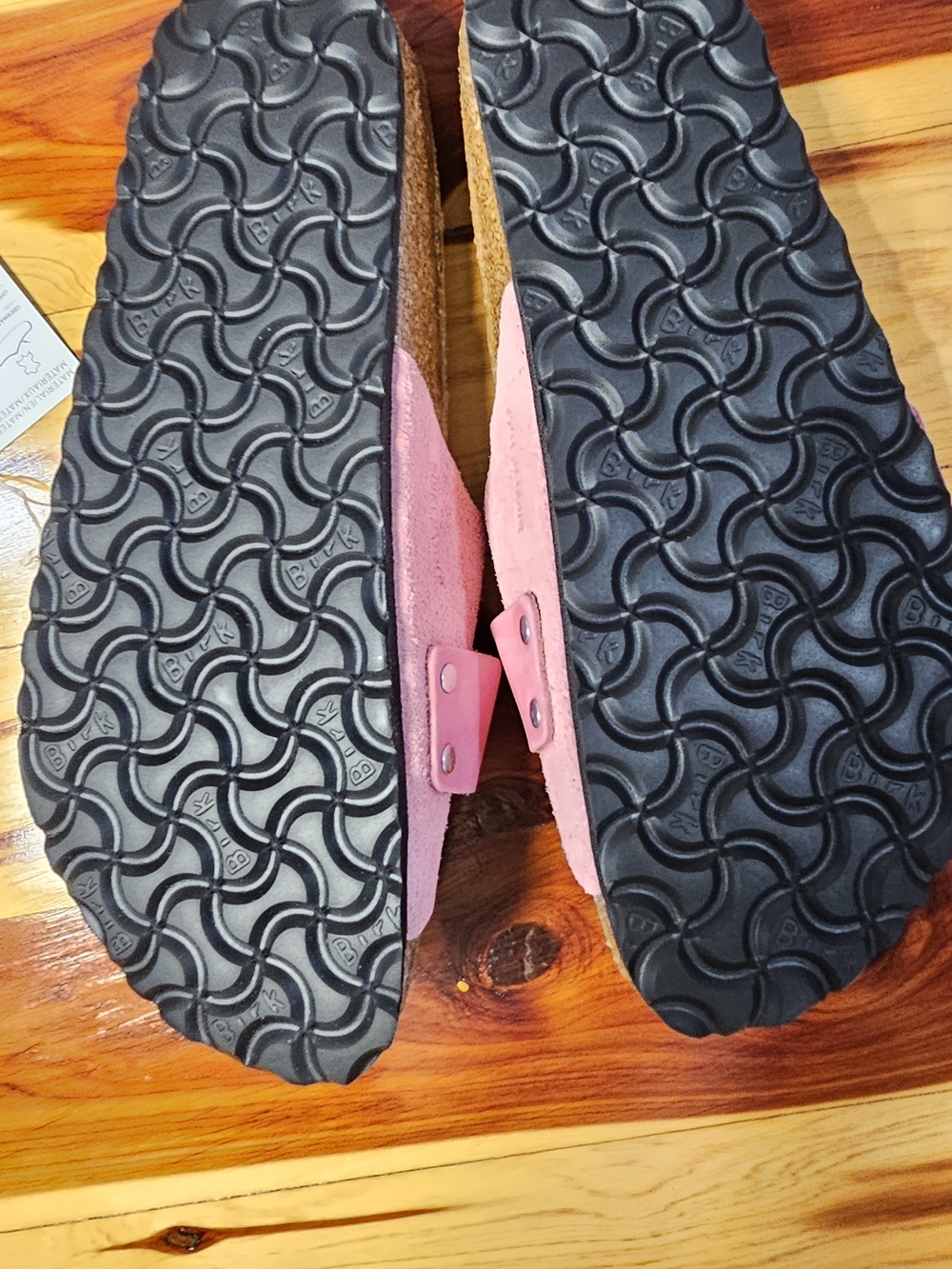 Birkenstock Kyoto Pink Suede Slide Sandals Womens 39 US 8 8.5 NEW w Box - Picture 5 of 5